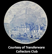 Center of an actual plate with the City of Edinburgh.